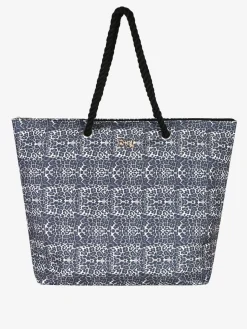 Basile Borsa da mare animalier con manici in corda