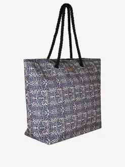 Basile Borsa da mare animalier con manici in corda