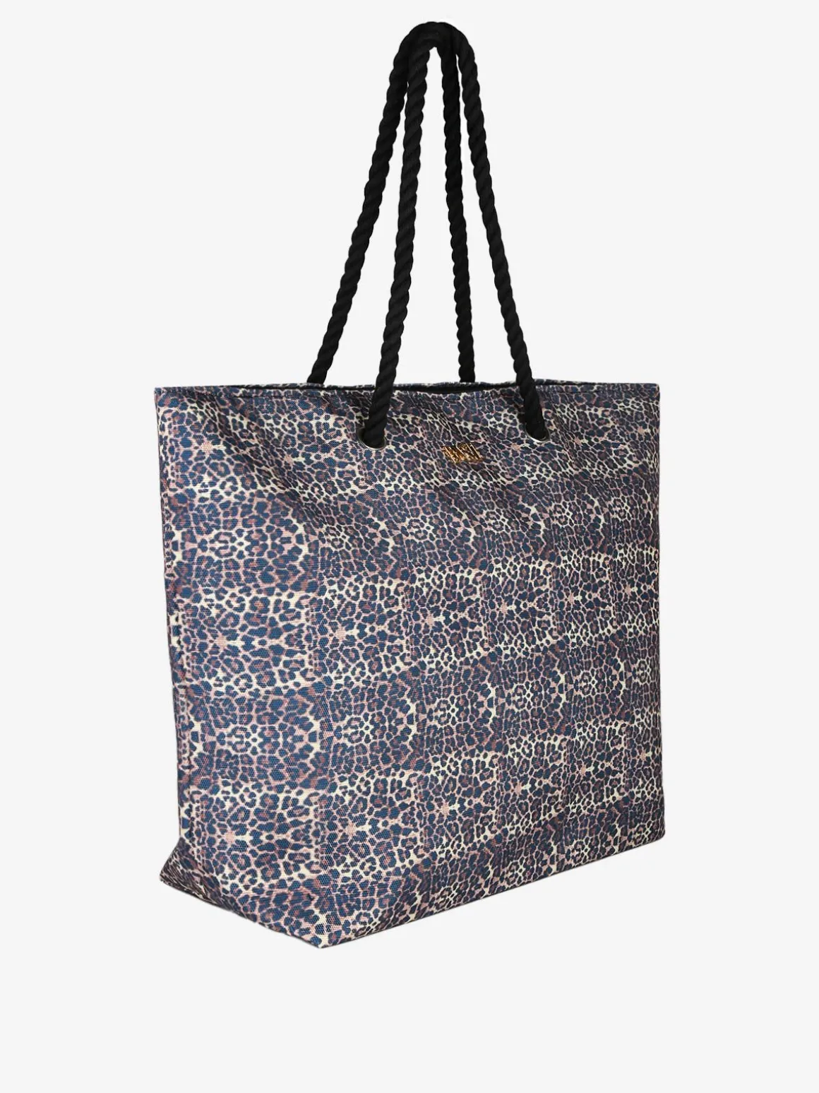 Basile Borsa da mare animalier con manici in corda
