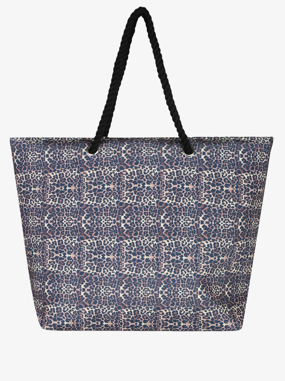 Basile Borsa da mare animalier con manici in corda