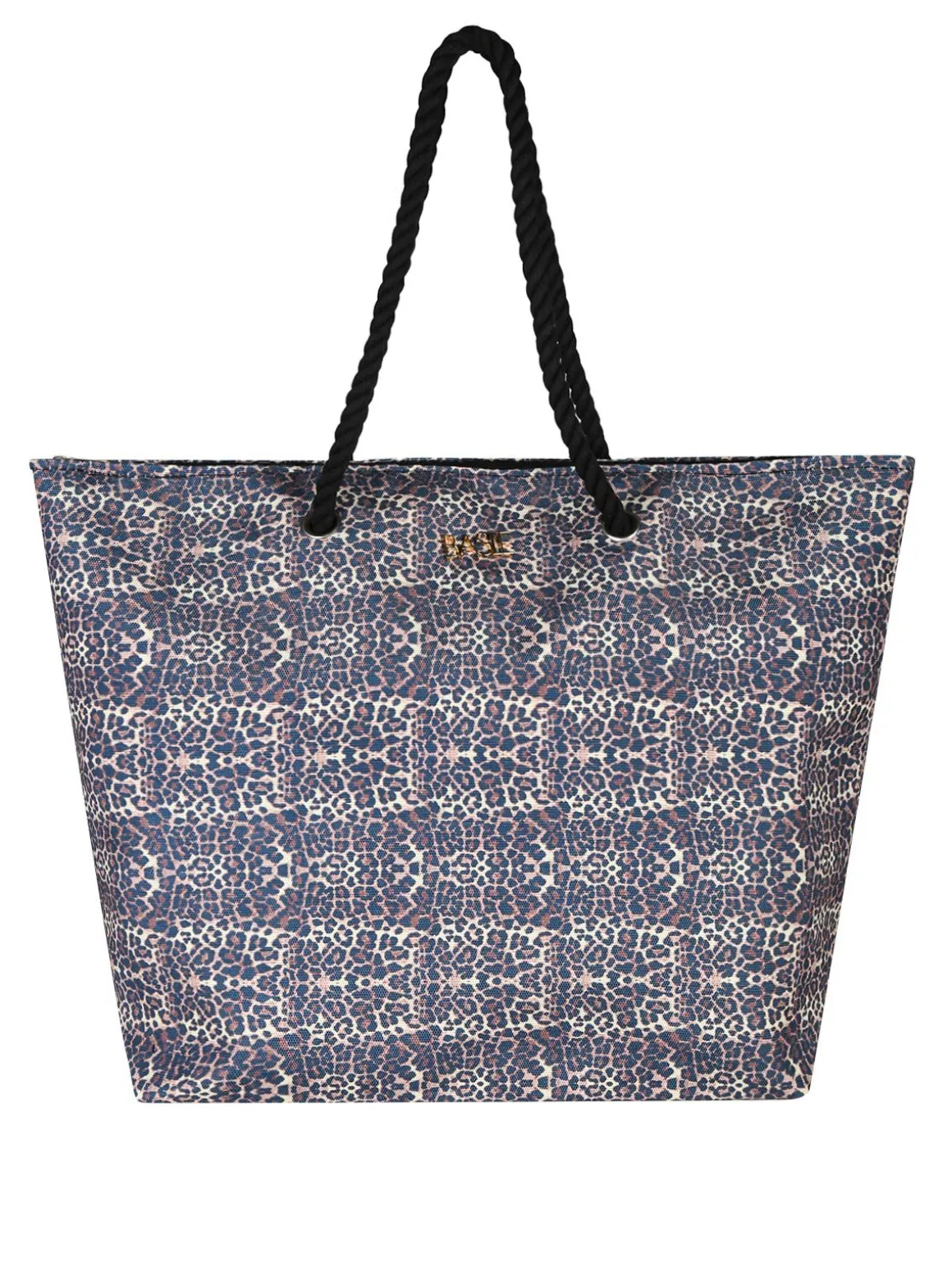 Basile Borsa da mare animalier con manici in corda