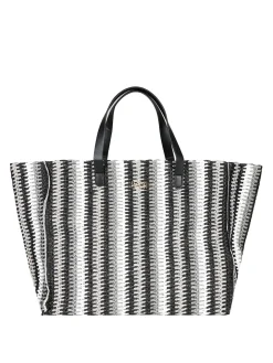 Basile Borsa da mare in paglia multicolore
