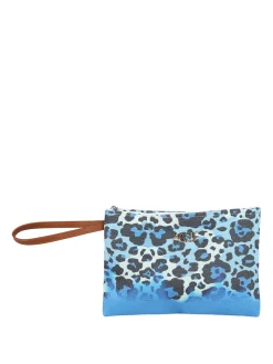 Basile Pochette da mare in tessuto maculato