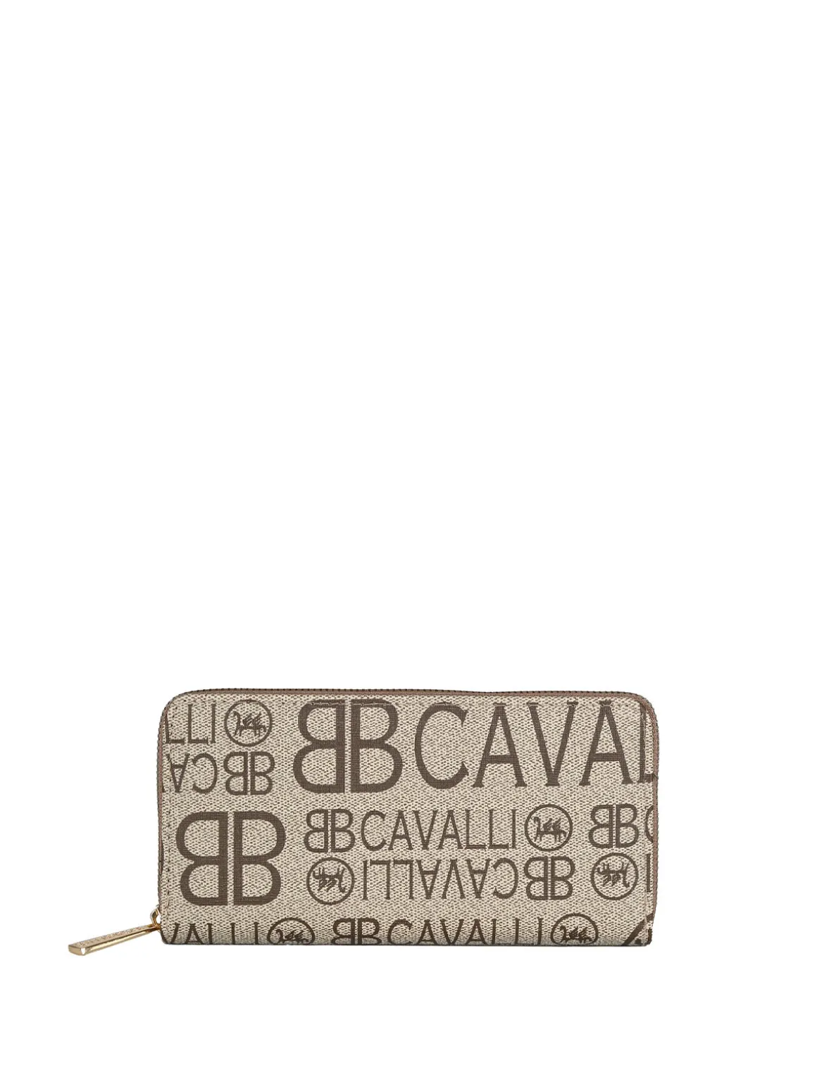 B.Cavalli Portafoglio da donna con stampe - khaki