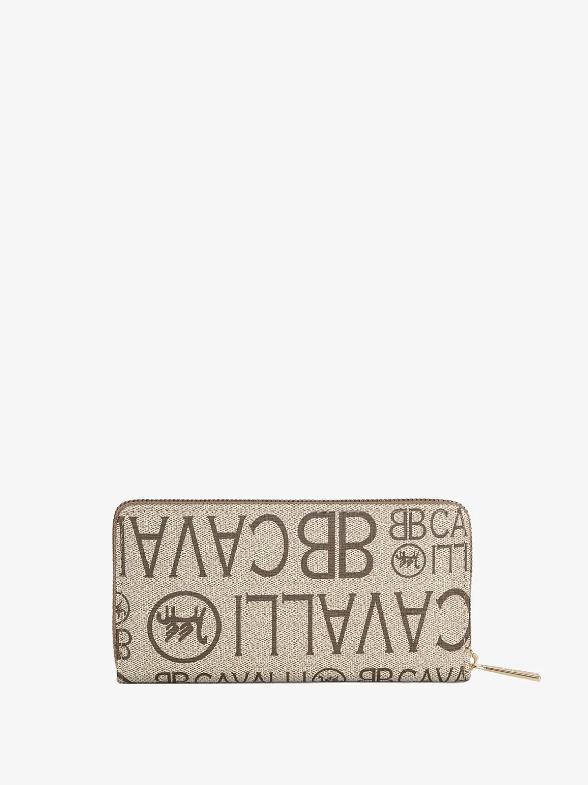 B.Cavalli Portafoglio da donna con stampe - khaki
