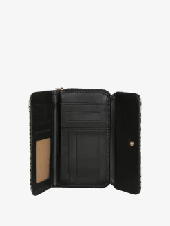 B.Cavalli Portafoglio donna con stampe - taupe