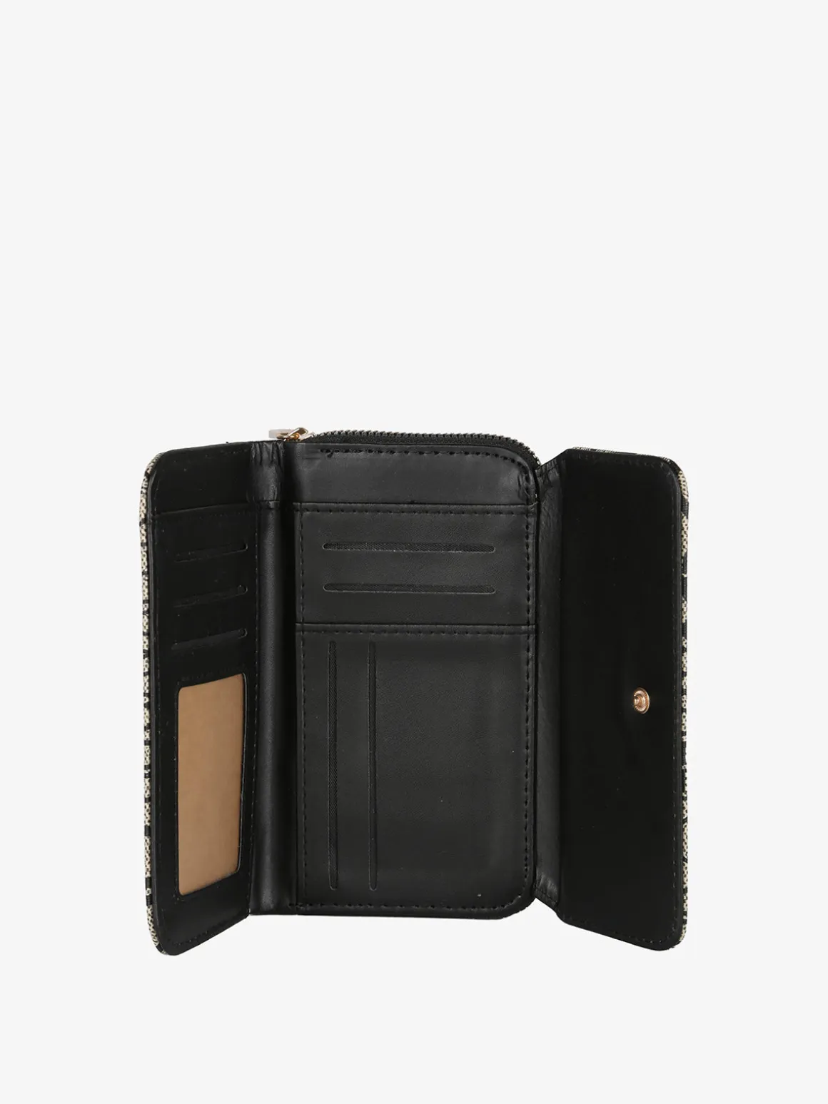 B.Cavalli Portafoglio donna con stampe - taupe