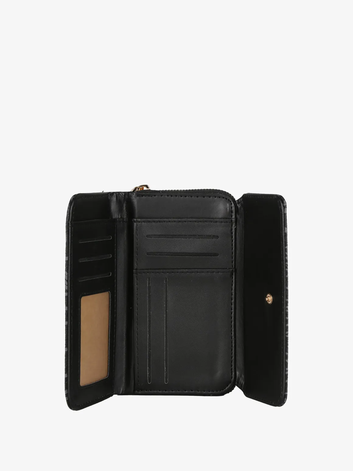 B.Cavalli Portafoglio donna con stampe - nero