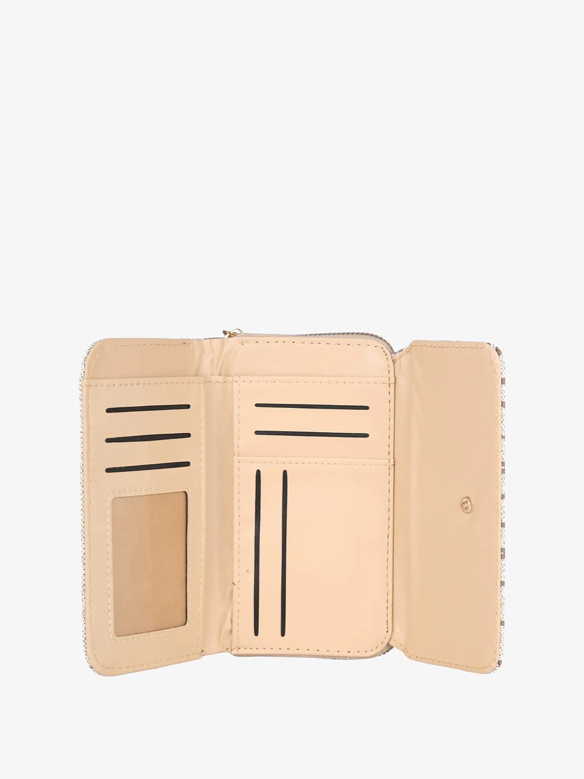 B.Cavalli Portafoglio donna con stampe - beige