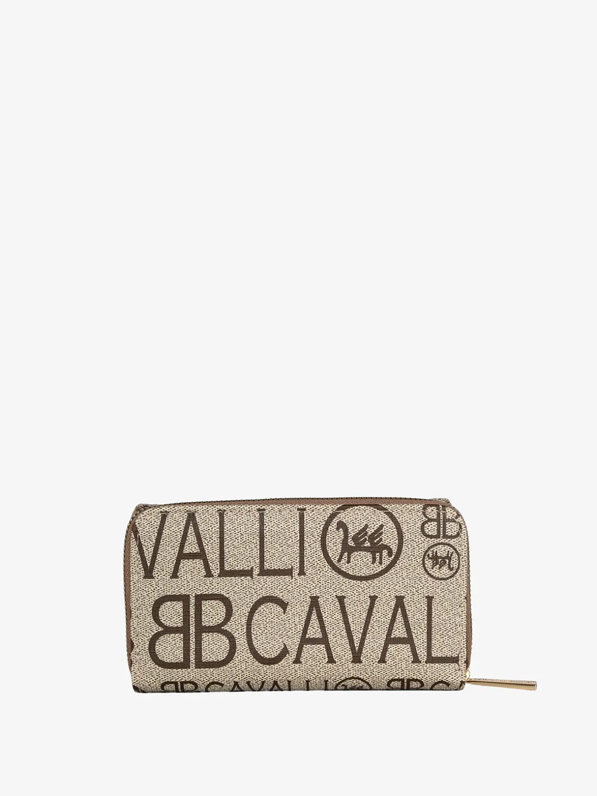 B.Cavalli Portafoglio donna con stampe - khaki