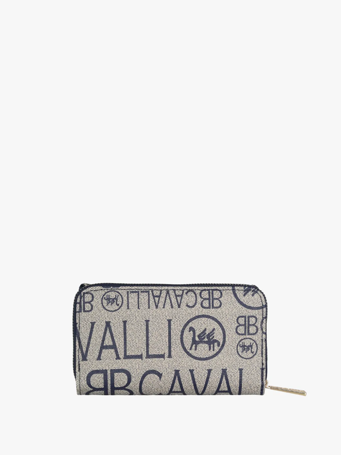 B.Cavalli Portafoglio donna con stampe - blu scuro