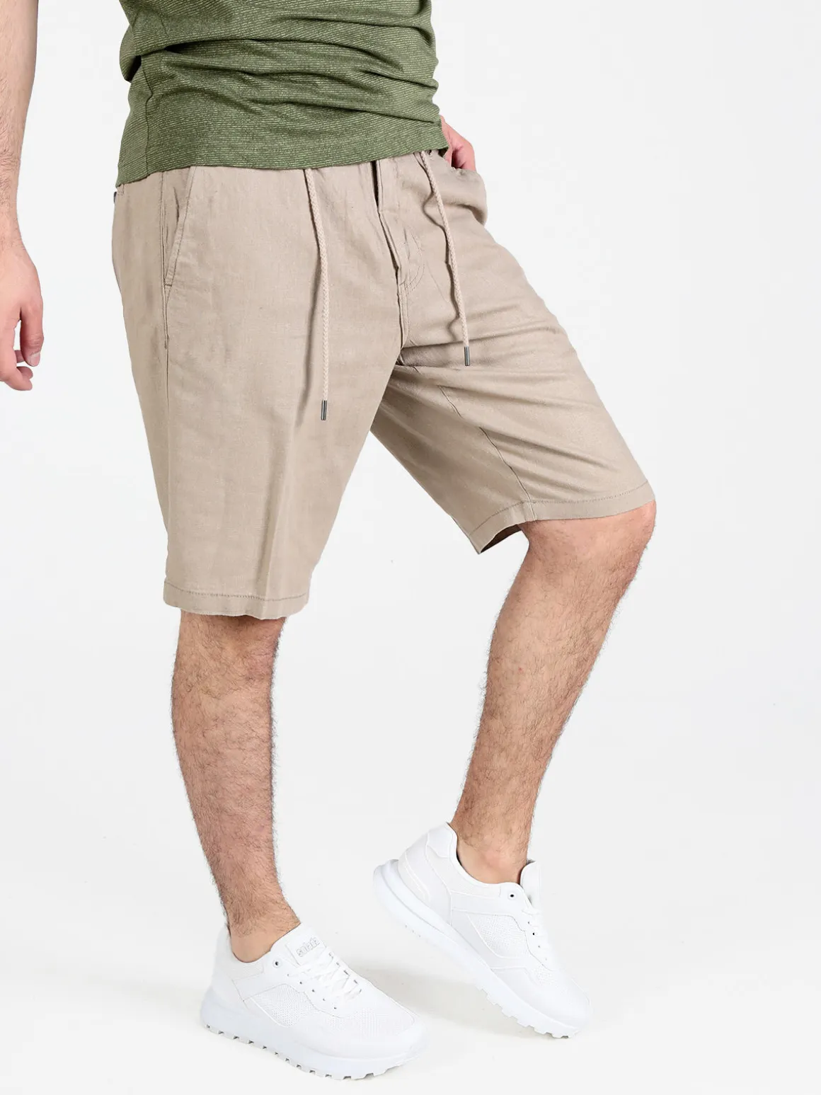 Be Board Bermuda uomo in misto lino