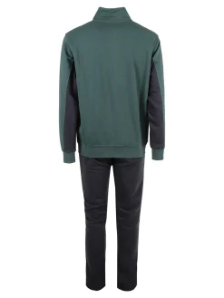 Be Board Completo tuta da uomo con felpa e pantaloni - verde