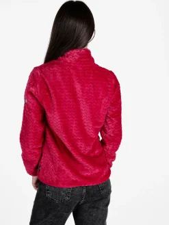 Be Board Felpa donna con zip in ecopelliccia
