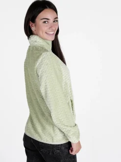 Be Board Felpa donna con zip in ecopelliccia