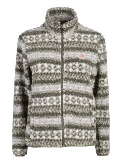Be Board Felpa donna invernale teddy con zip - verde