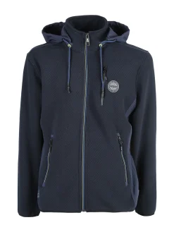 Be Board Felpa invernale da uomo con cappuccio e zip - blu scuro