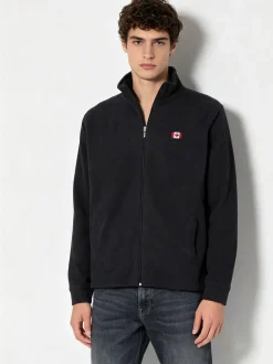Be Board Felpa uomo in micropile con zip