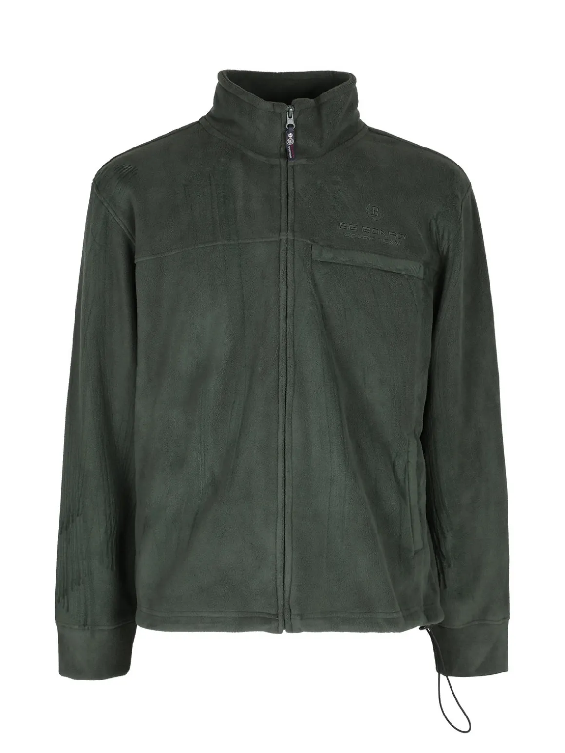 Be Board Felpa uomo in pile a collo alto con zip