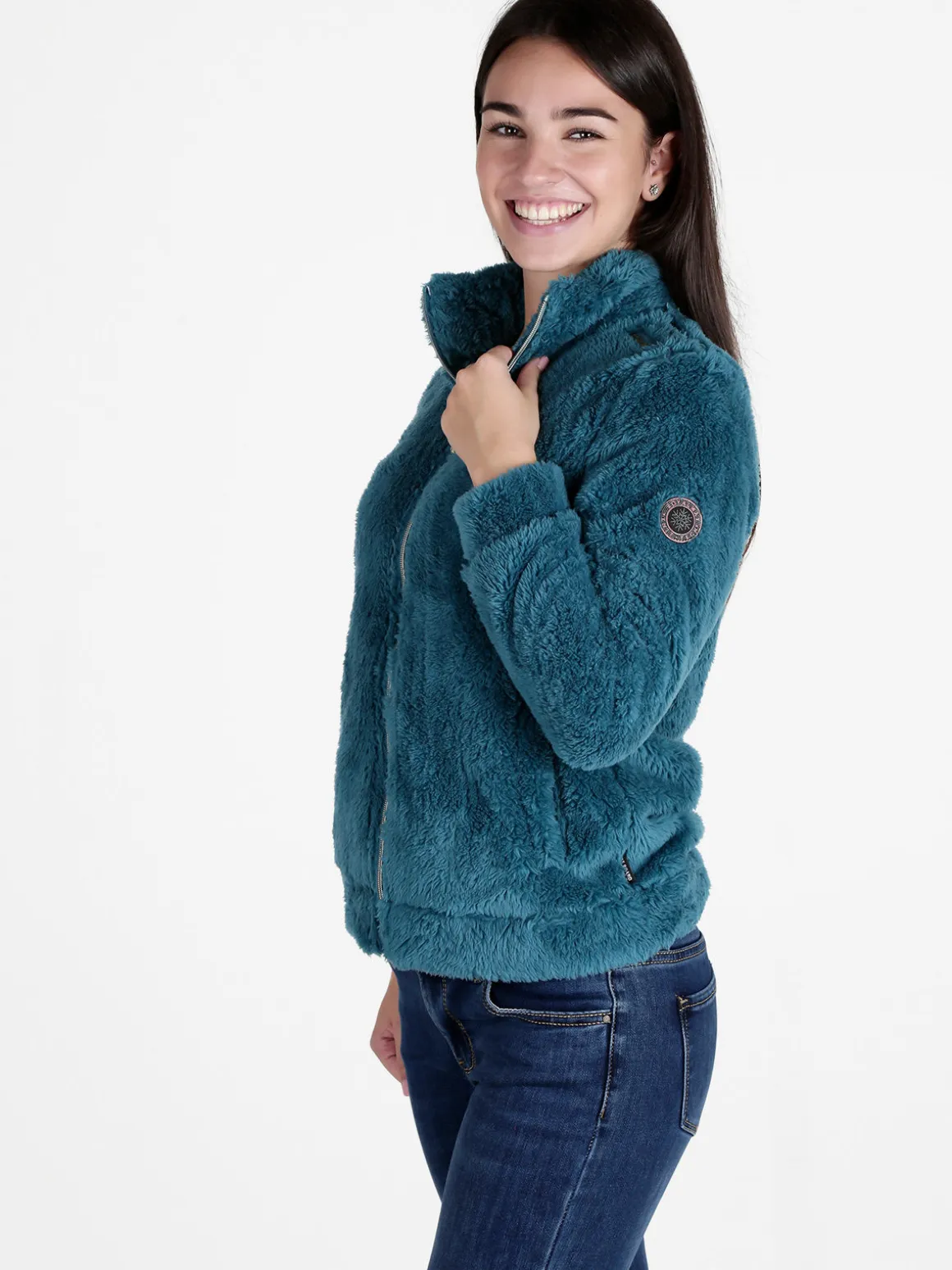 Be Board Giacca donna in ecopelliccia con zip