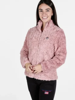 Be Board Giacca donna sportiva in ecopelo con zip