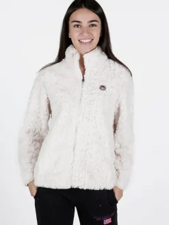 Be Board Giacca donna sportiva in ecopelo con zip