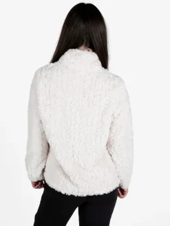 Be Board Giacca donna sportiva in ecopelo con zip