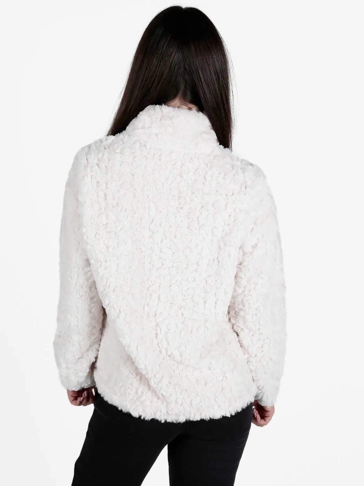 Be Board Giacca donna sportiva in ecopelo con zip
