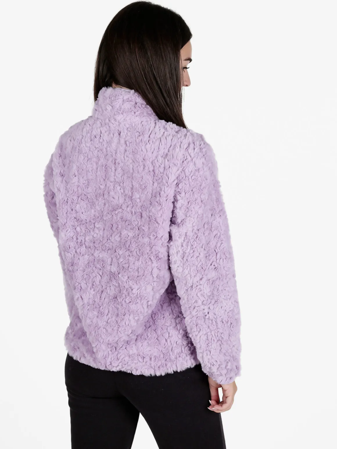 Be Board Giacca donna sportiva in ecopelo con zip