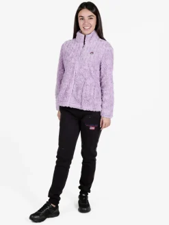 Be Board Giacca donna sportiva in ecopelo con zip