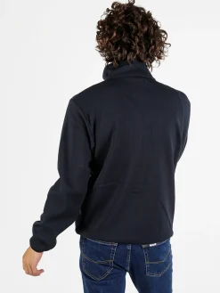 Be Board Giacca sportiva da uomo a collo alto con zip - blu scuro