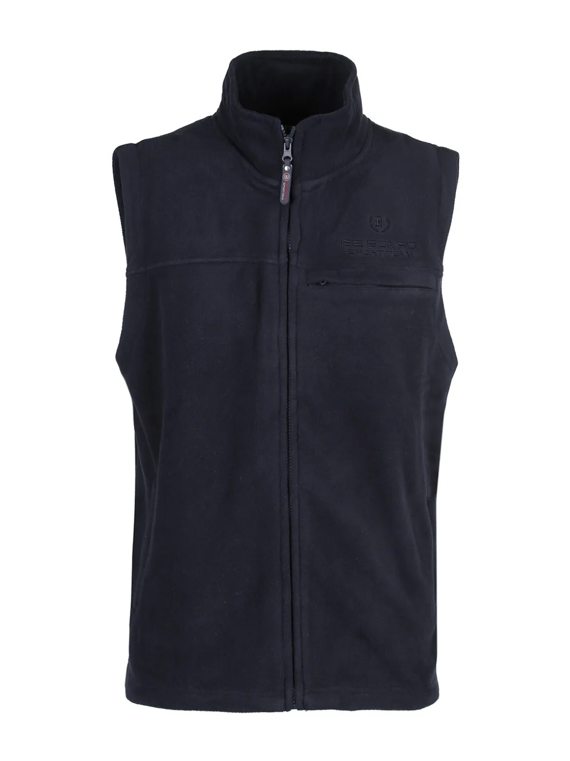 Be Board Gilet uomo in pile con zip - blu scuro