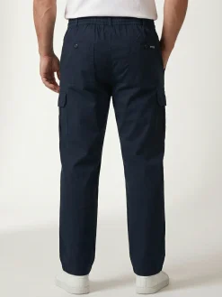 Be Board Pantaloni cargo da uomo in cotone - blu scuro