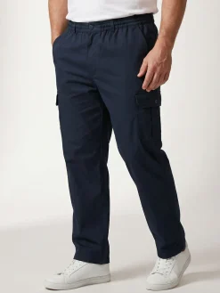Be Board Pantaloni cargo da uomo in cotone - blu scuro