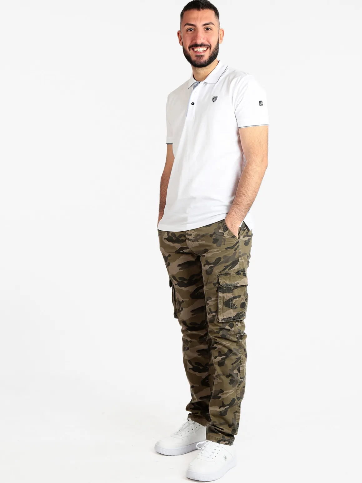 Be Board Pantaloni mimetici cargo da uomo