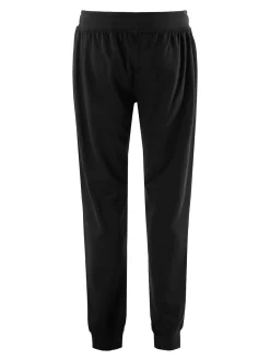 Be Board Pantaloni sportivi da uomo con coulisse e polsini - nero