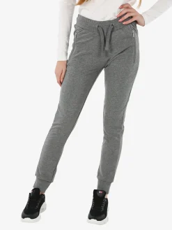 Be Board Pantaloni tuta donna con polsini - grigio scuro
