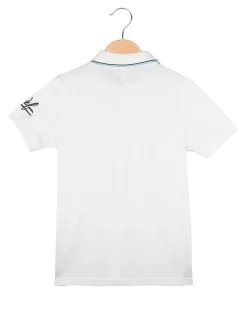 Be Board Polo da bambino a manica corta con scritta