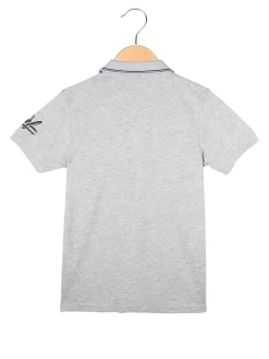 Be Board Polo da bambino a manica corta con scritta