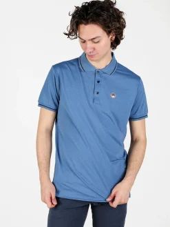 Be Board Polo da uomo a maniche corte in tessuto tecnico