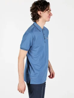 Be Board Polo da uomo a maniche corte in tessuto tecnico