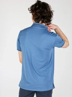 Be Board Polo da uomo a maniche corte in tessuto tecnico