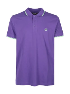 Be Board Polo da uomo in cotone a maniche corte