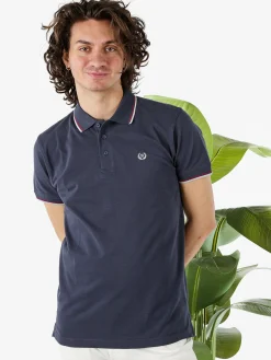 Be Board Polo in cotone da uomo a maniche corte - avion