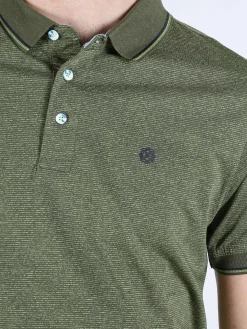 Be Board Polo uomo a maniche corte effetto rigato