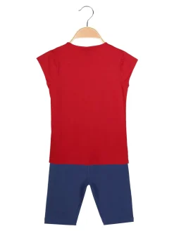Be Board T-shirt con scritte + leggings 3/4 completo 2 pezzi in cotone