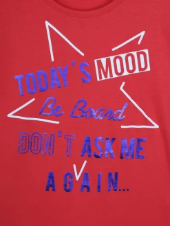 Be Board T-shirt con scritte + leggings 3/4 completo 2 pezzi in cotone