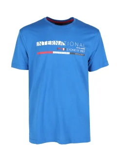 Be Board T-shirt da uomo in cotone con stampa scritta