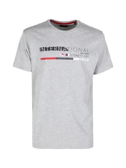 Be Board T-shirt da uomo in cotone con stampa scritta