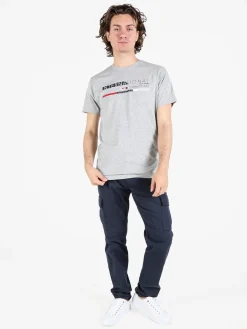 Be Board T-shirt da uomo in cotone con stampa scritta